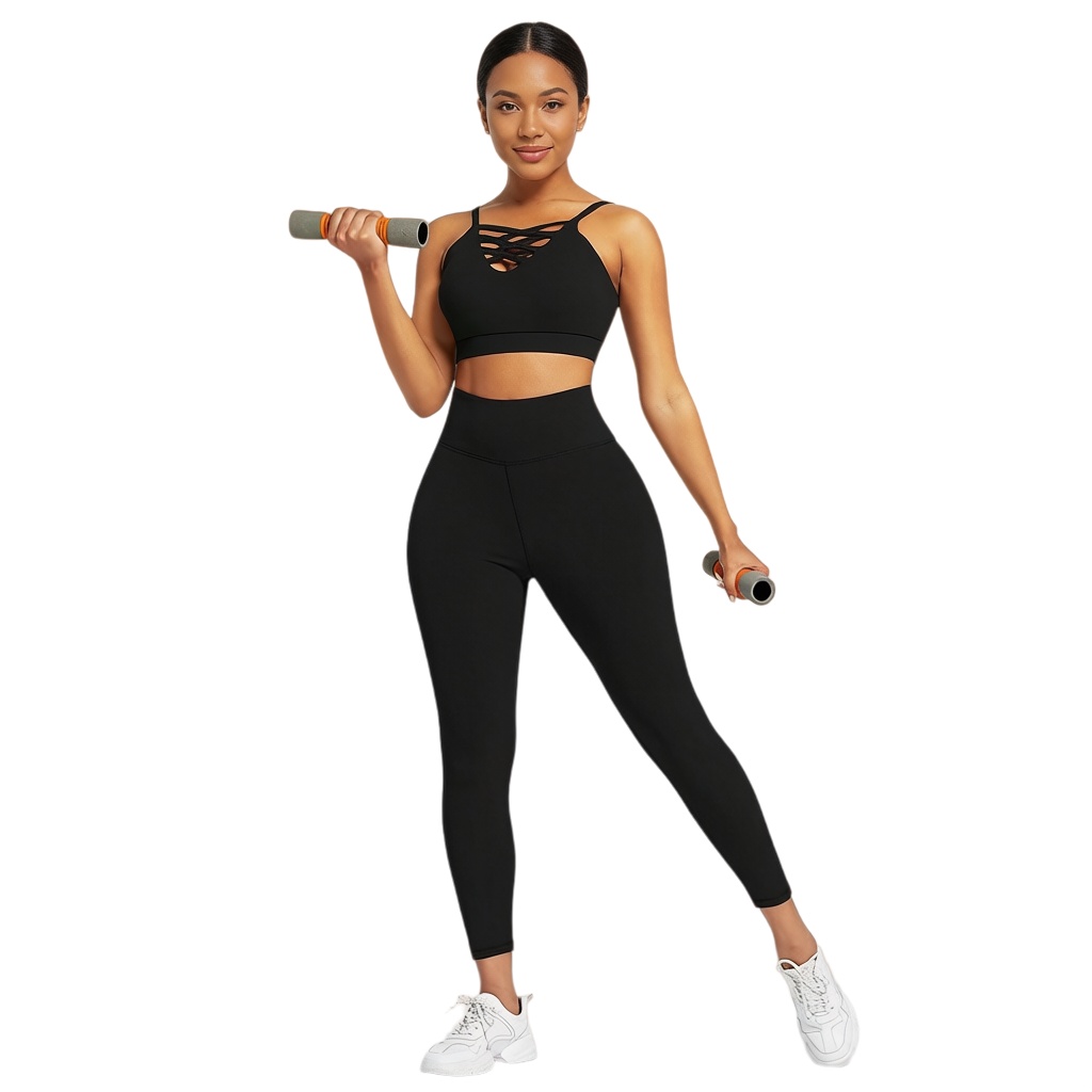 Fitness Of Yoga - 3-teiliges Damen Yoga Fitness Set -