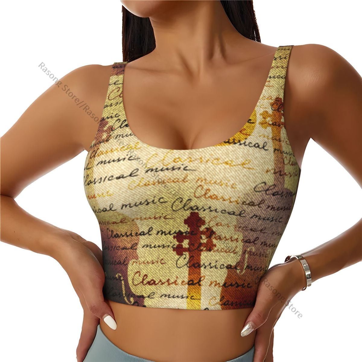 Yoga Fitness Images - Sport-BH für Damen, zum Laufen, Yoga,