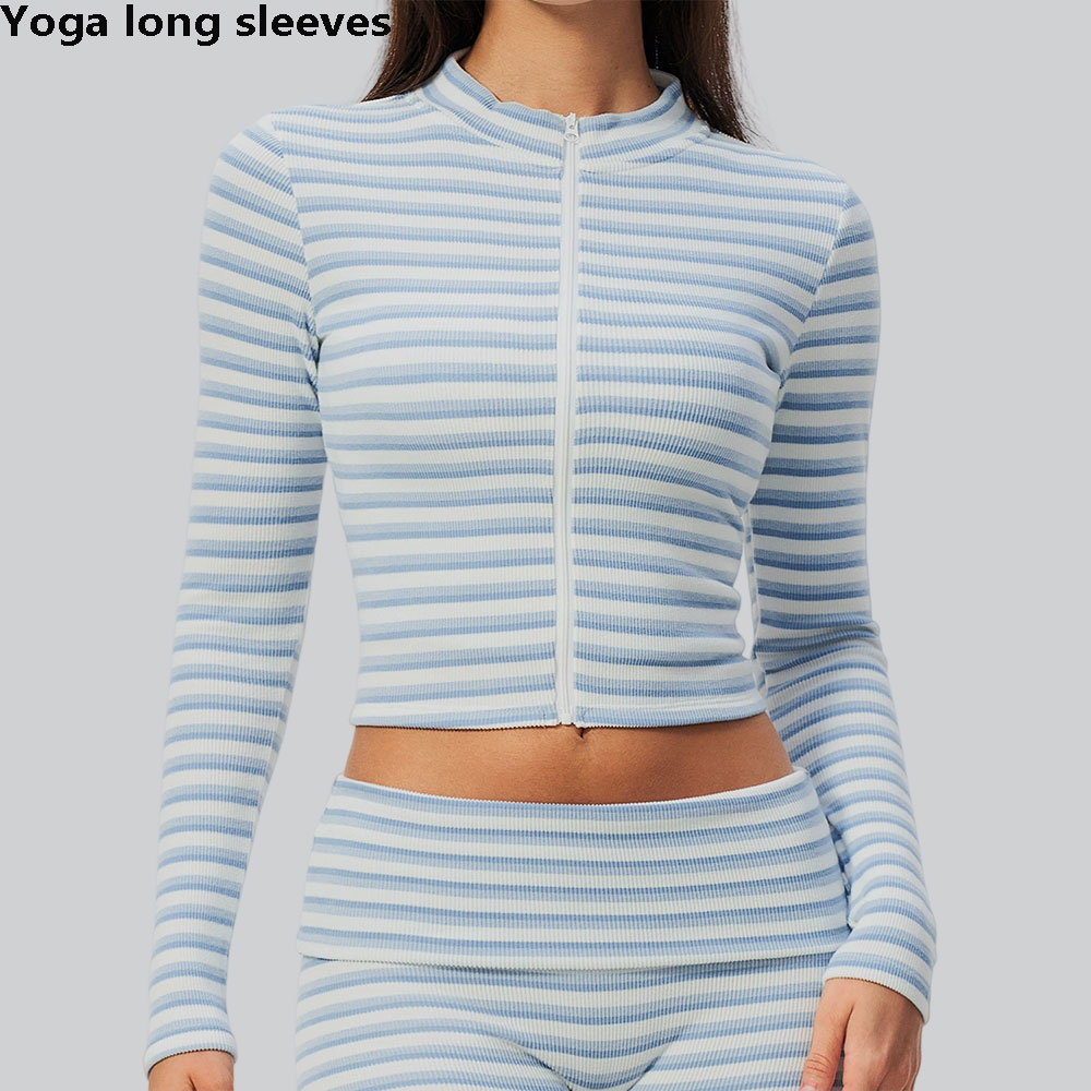 J-Yoga Fitness - Neue Yoga-Jacke mit Reißverschluss für Damen,