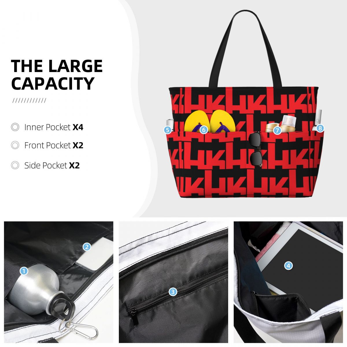 Heckler Koch Hk Logo Strandtas – Yoga Fitness Hk Bewertung und Preis