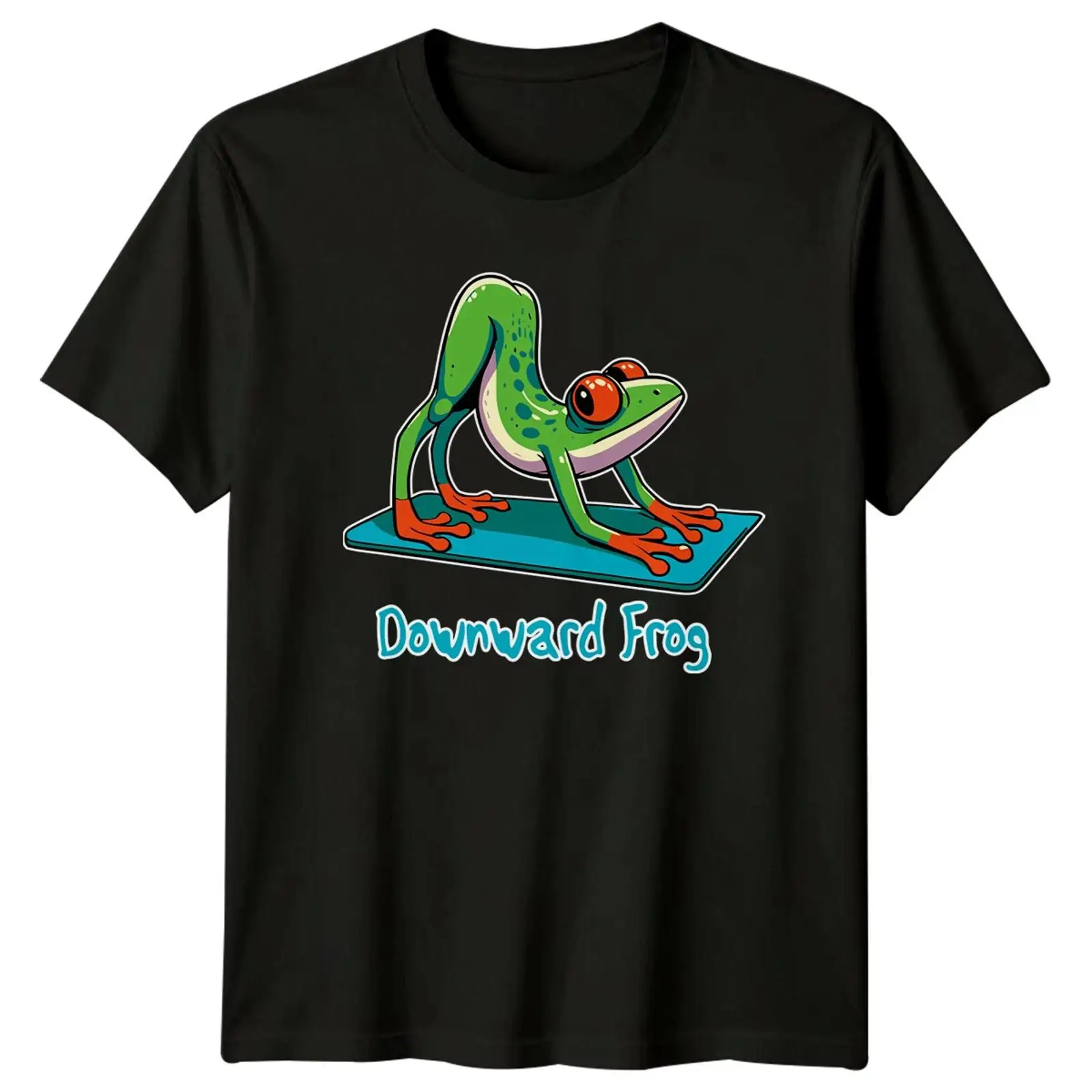 Downward Frog Yoga T-Shirt Lus – Yoga Fitness Images Bewertung und Preis
